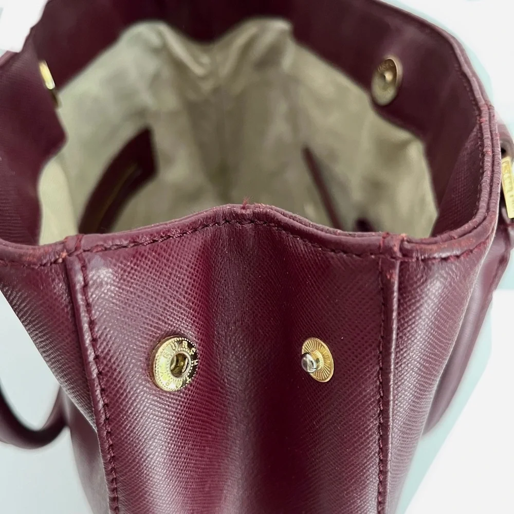 Tory Burch | Wine Burgundy | Saffiano Leather | Large Bag Tote